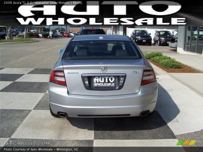 Alabaster Silver Metallic / Ebony 2008 Acura TL 3.2