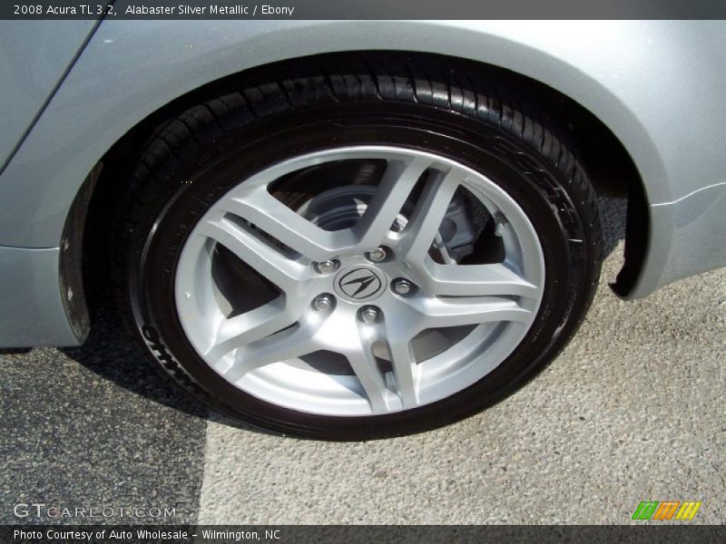 Alabaster Silver Metallic / Ebony 2008 Acura TL 3.2