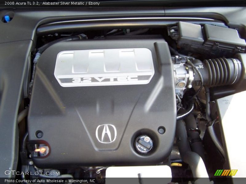 Alabaster Silver Metallic / Ebony 2008 Acura TL 3.2