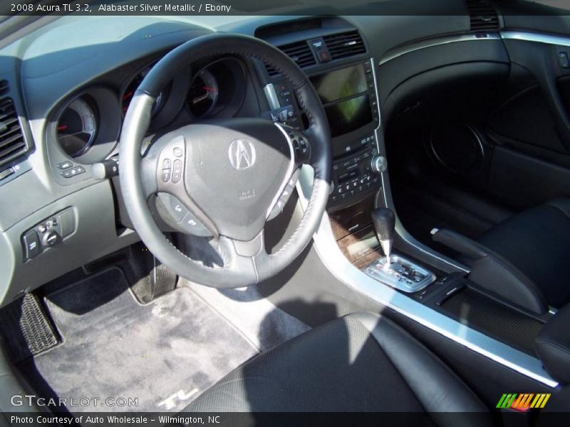 Alabaster Silver Metallic / Ebony 2008 Acura TL 3.2