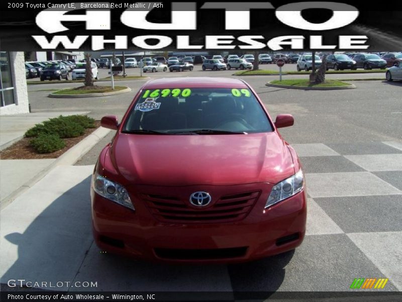 Barcelona Red Metallic / Ash 2009 Toyota Camry LE