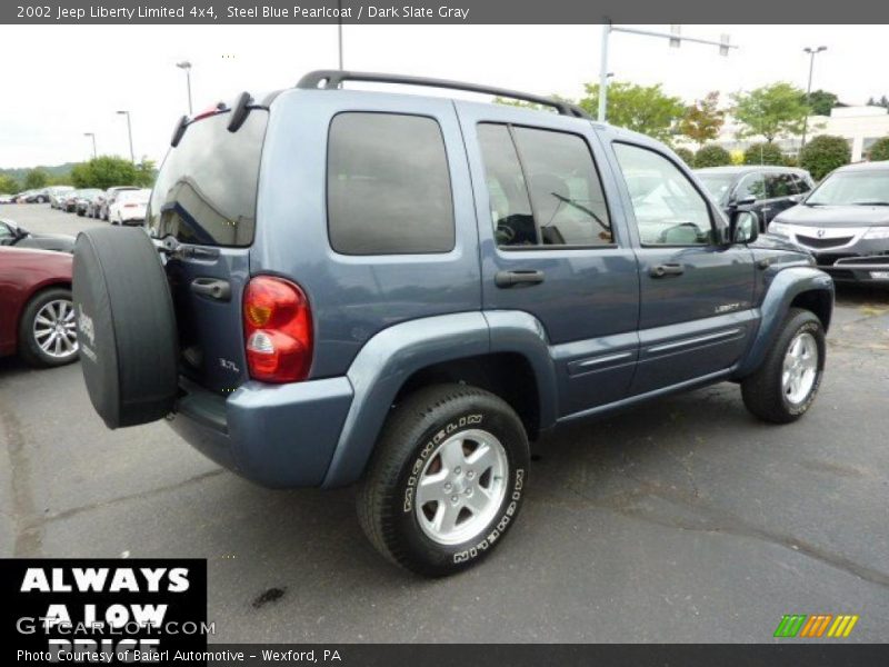 Steel Blue Pearlcoat / Dark Slate Gray 2002 Jeep Liberty Limited 4x4