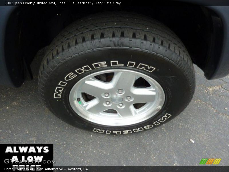 Steel Blue Pearlcoat / Dark Slate Gray 2002 Jeep Liberty Limited 4x4