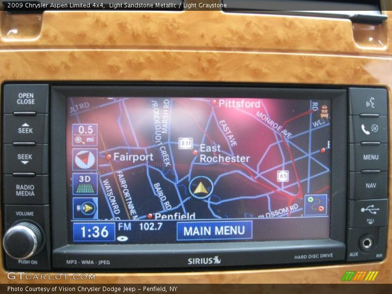 Light Sandstone Metallic / Light Graystone 2009 Chrysler Aspen Limited 4x4