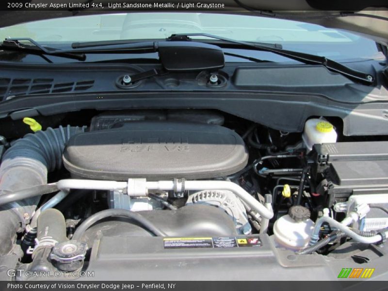 Light Sandstone Metallic / Light Graystone 2009 Chrysler Aspen Limited 4x4