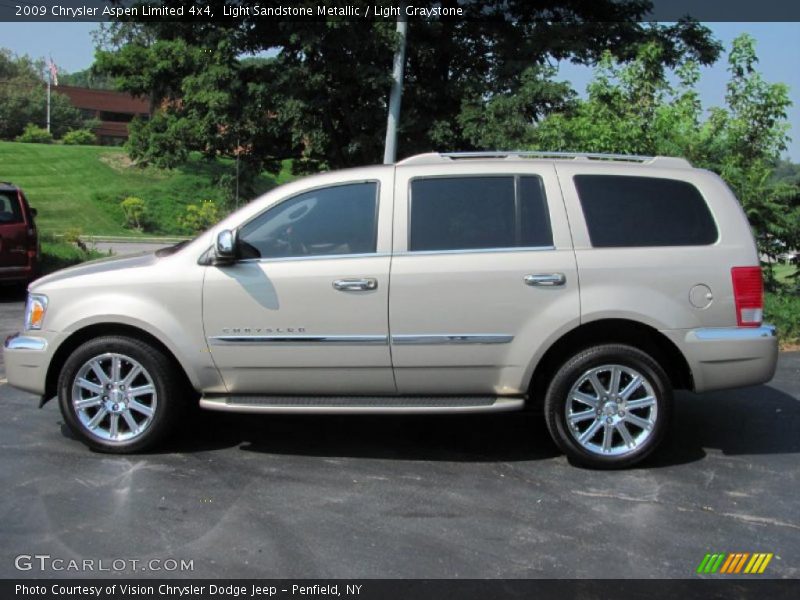 Light Sandstone Metallic / Light Graystone 2009 Chrysler Aspen Limited 4x4