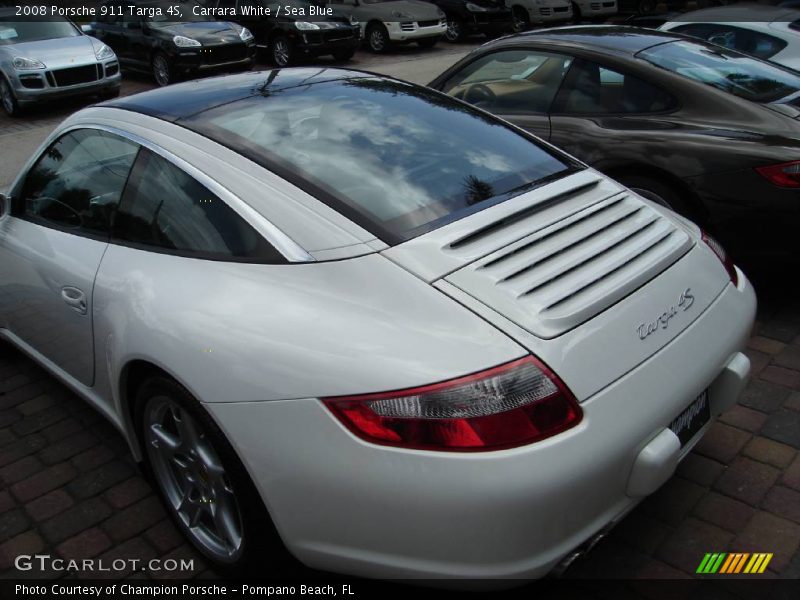 Carrara White / Sea Blue 2008 Porsche 911 Targa 4S