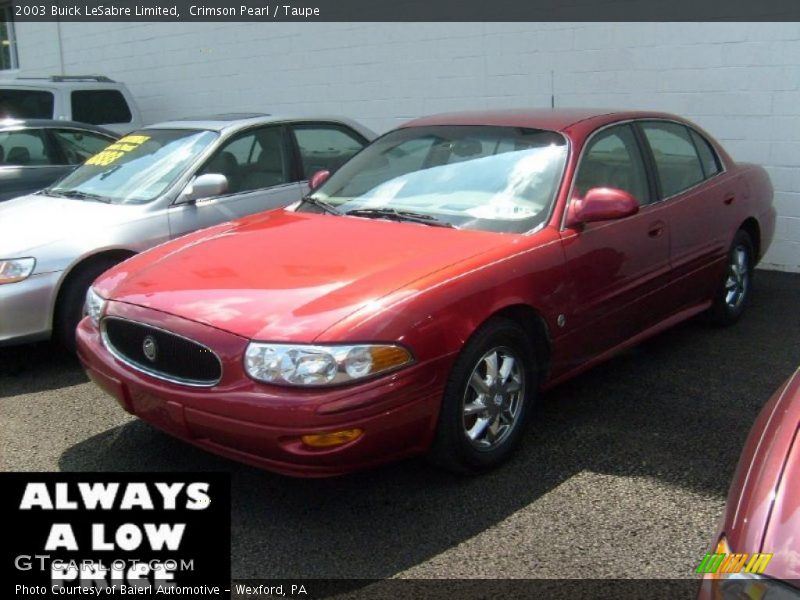 Crimson Pearl / Taupe 2003 Buick LeSabre Limited