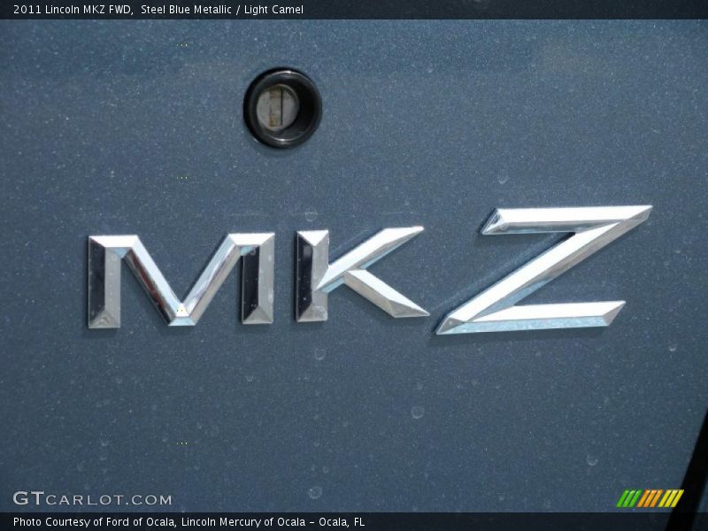 Steel Blue Metallic / Light Camel 2011 Lincoln MKZ FWD