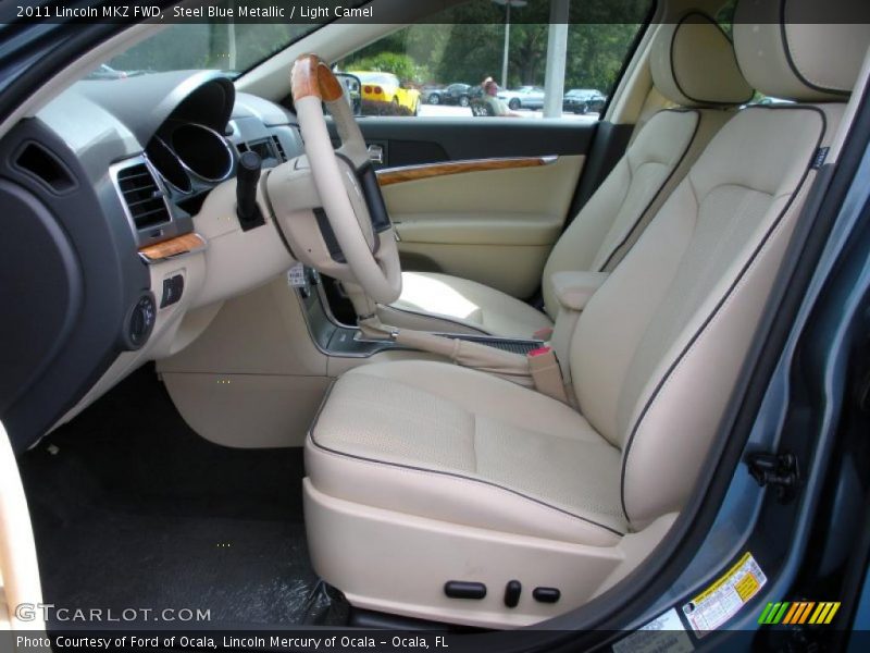 Steel Blue Metallic / Light Camel 2011 Lincoln MKZ FWD