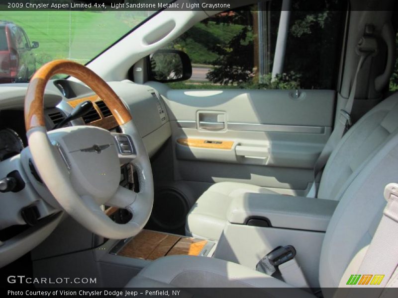 Light Sandstone Metallic / Light Graystone 2009 Chrysler Aspen Limited 4x4