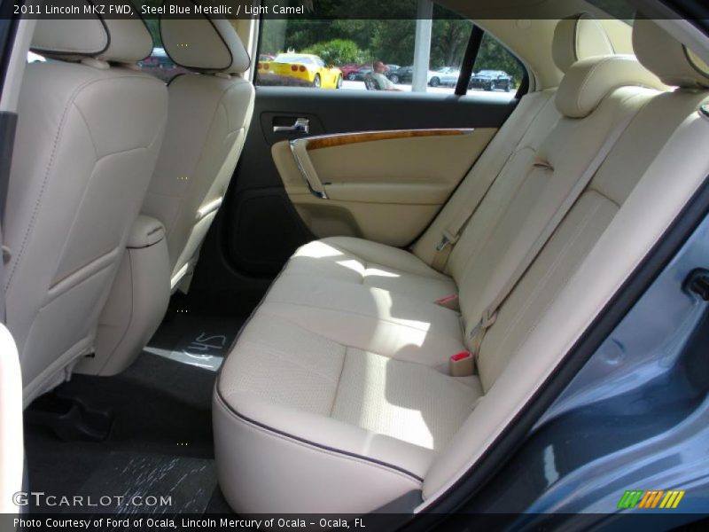 Steel Blue Metallic / Light Camel 2011 Lincoln MKZ FWD