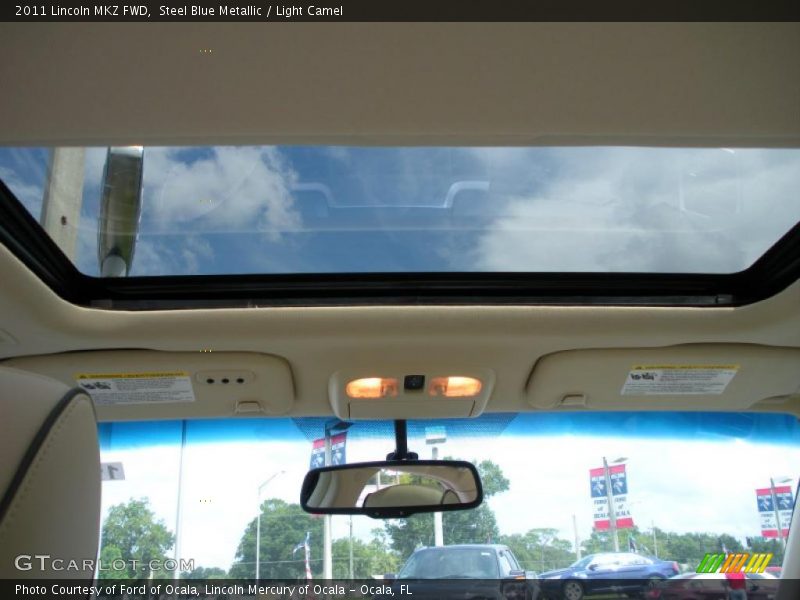 Steel Blue Metallic / Light Camel 2011 Lincoln MKZ FWD