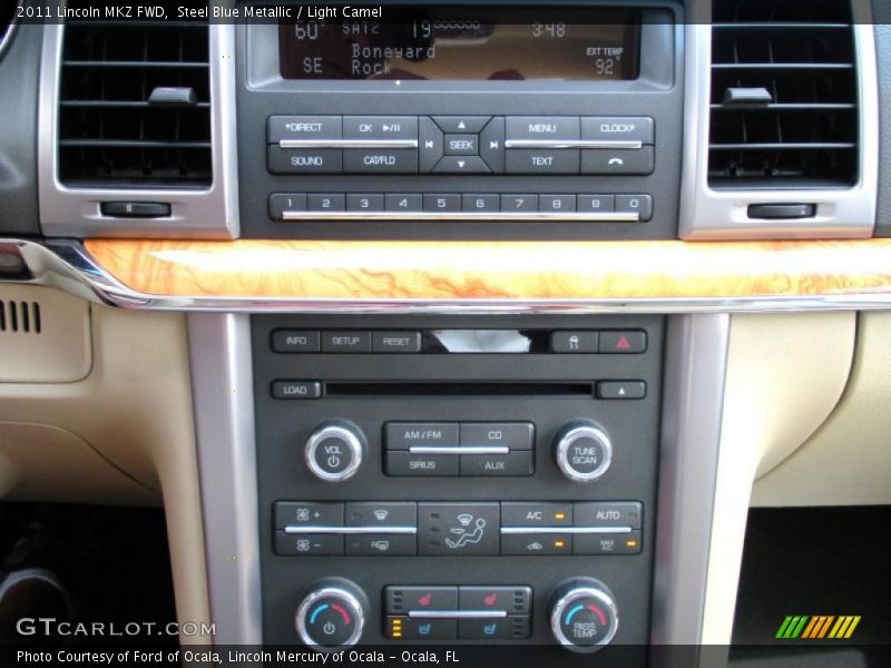 Steel Blue Metallic / Light Camel 2011 Lincoln MKZ FWD