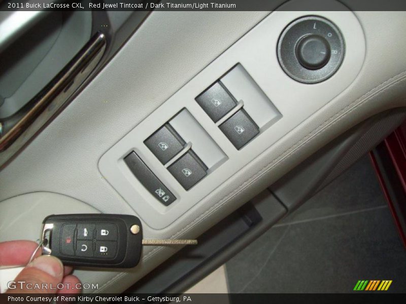 Red Jewel Tintcoat / Dark Titanium/Light Titanium 2011 Buick LaCrosse CXL