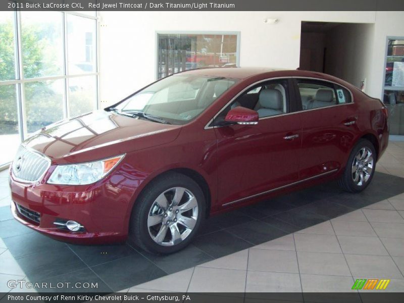 Red Jewel Tintcoat / Dark Titanium/Light Titanium 2011 Buick LaCrosse CXL