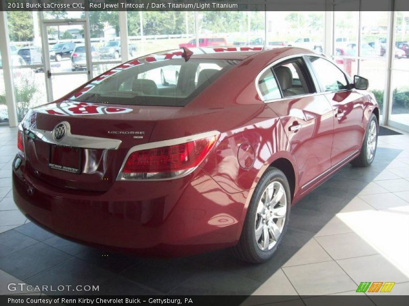 Red Jewel Tintcoat / Dark Titanium/Light Titanium 2011 Buick LaCrosse CXL