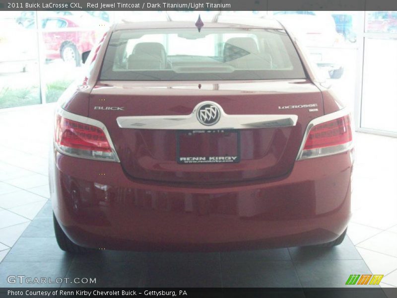 Red Jewel Tintcoat / Dark Titanium/Light Titanium 2011 Buick LaCrosse CXL