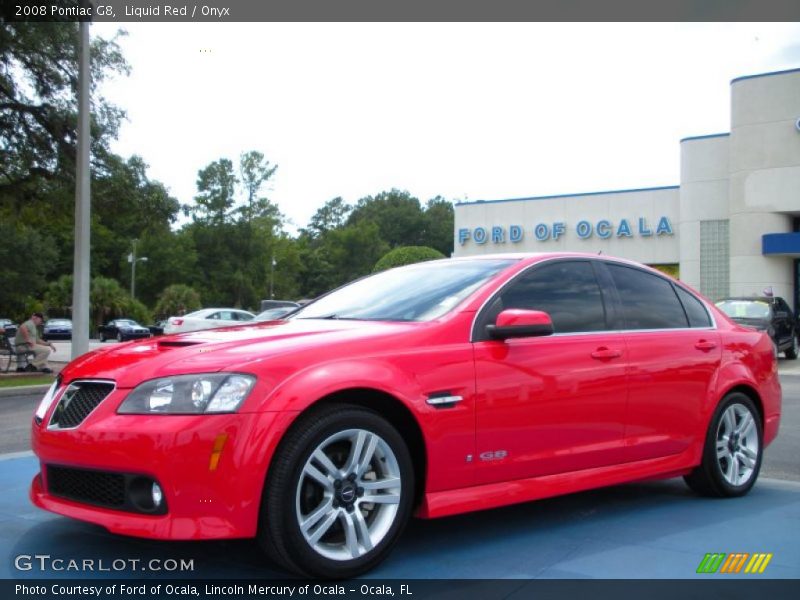 Liquid Red / Onyx 2008 Pontiac G8