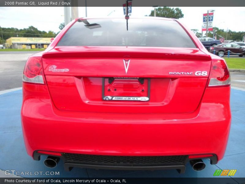 Liquid Red / Onyx 2008 Pontiac G8