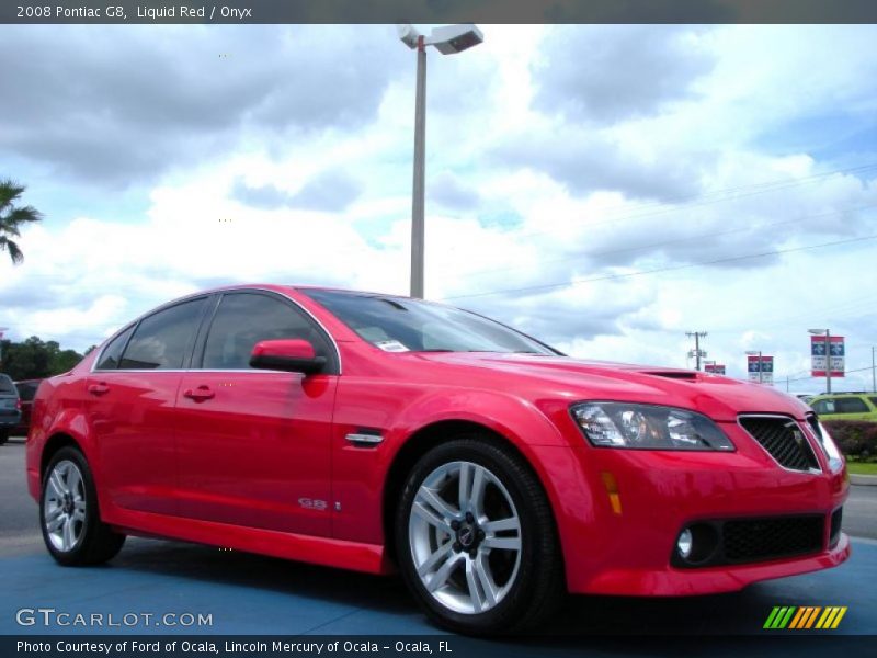 Liquid Red / Onyx 2008 Pontiac G8