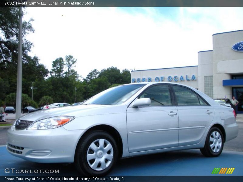 Lunar Mist Metallic / Stone 2002 Toyota Camry LE