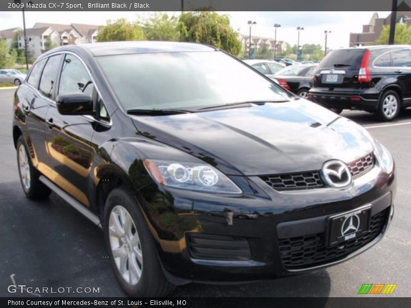 Brilliant Black / Black 2009 Mazda CX-7 Sport