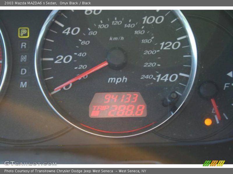 Onyx Black / Black 2003 Mazda MAZDA6 s Sedan