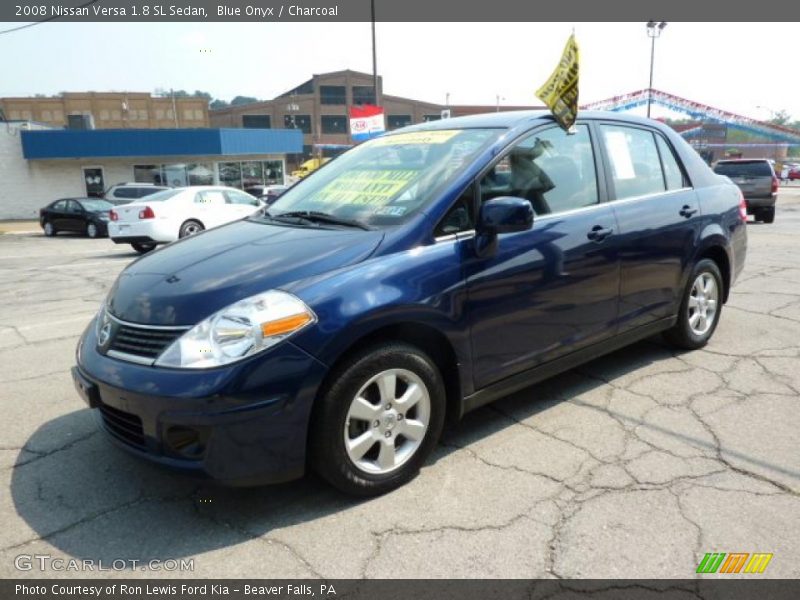 Blue Onyx / Charcoal 2008 Nissan Versa 1.8 SL Sedan