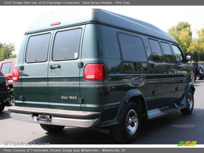 Dark Spruce Metallic / Mist Gray 2000 Dodge Ram Van 1500 Passenger Conversion