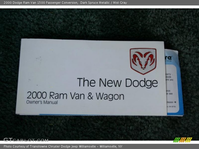 Dark Spruce Metallic / Mist Gray 2000 Dodge Ram Van 1500 Passenger Conversion