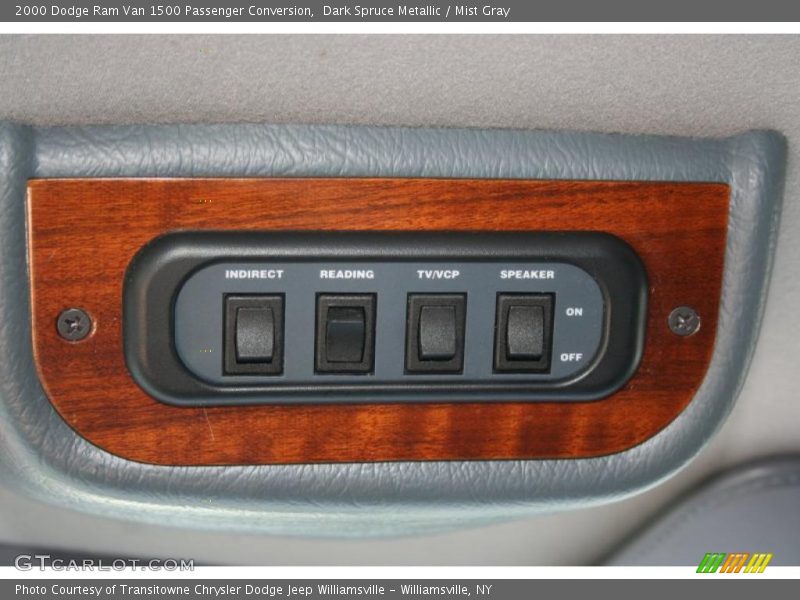 Dark Spruce Metallic / Mist Gray 2000 Dodge Ram Van 1500 Passenger Conversion