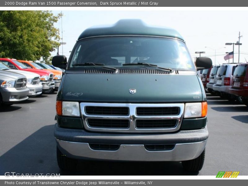 Dark Spruce Metallic / Mist Gray 2000 Dodge Ram Van 1500 Passenger Conversion