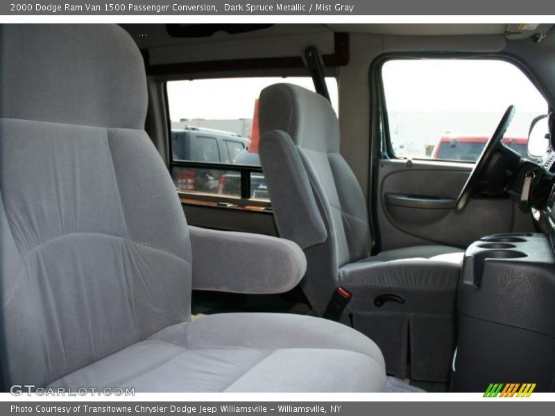 Dark Spruce Metallic / Mist Gray 2000 Dodge Ram Van 1500 Passenger Conversion