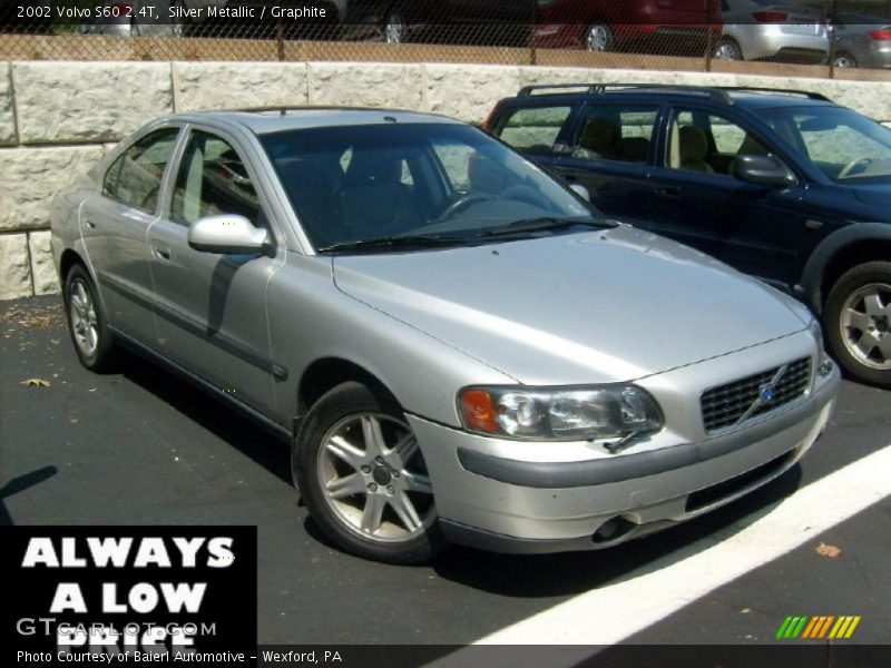 Silver Metallic / Graphite 2002 Volvo S60 2.4T