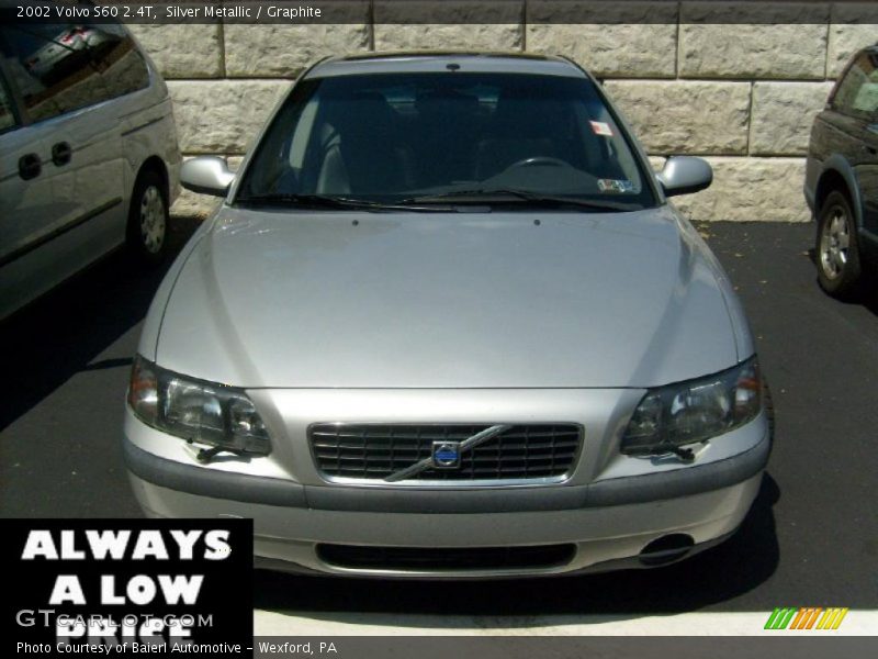 Silver Metallic / Graphite 2002 Volvo S60 2.4T