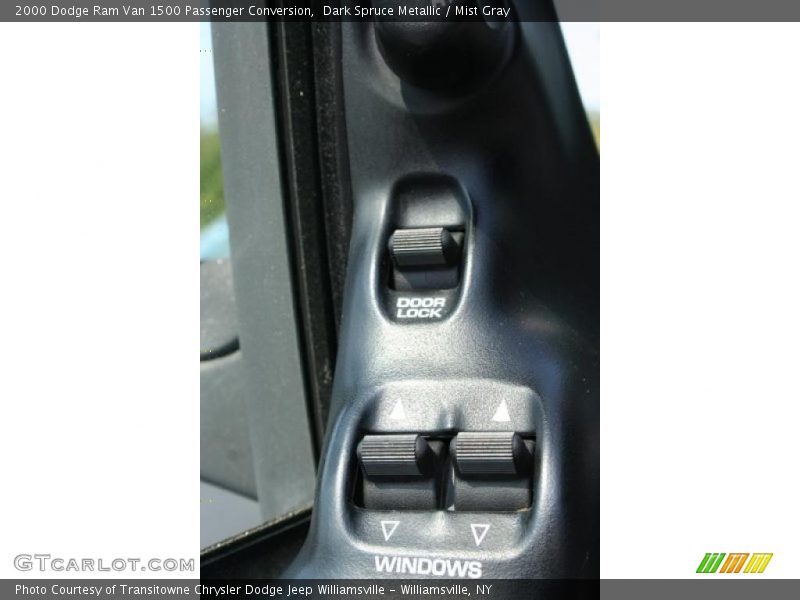 Dark Spruce Metallic / Mist Gray 2000 Dodge Ram Van 1500 Passenger Conversion