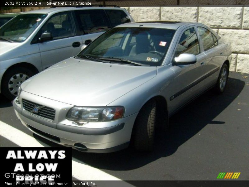 Silver Metallic / Graphite 2002 Volvo S60 2.4T
