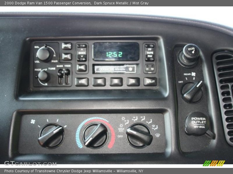 Dark Spruce Metallic / Mist Gray 2000 Dodge Ram Van 1500 Passenger Conversion