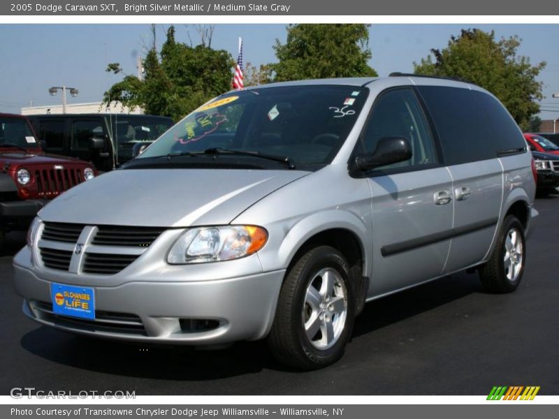 Bright Silver Metallic / Medium Slate Gray 2005 Dodge Caravan SXT