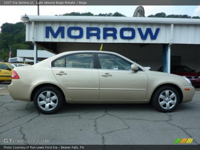 Light Almond Beige Metallic / Beige 2007 Kia Optima LX