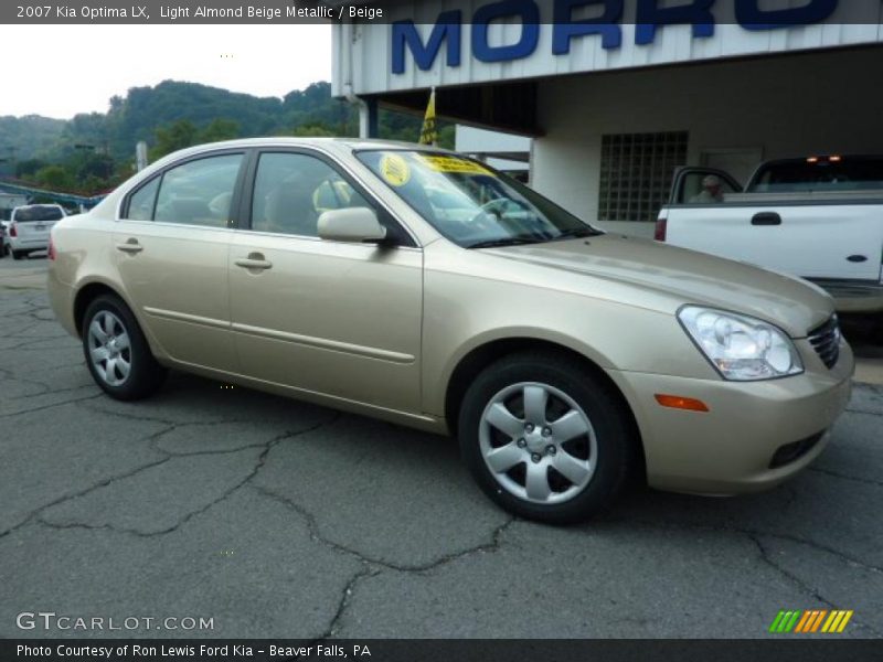 Light Almond Beige Metallic / Beige 2007 Kia Optima LX