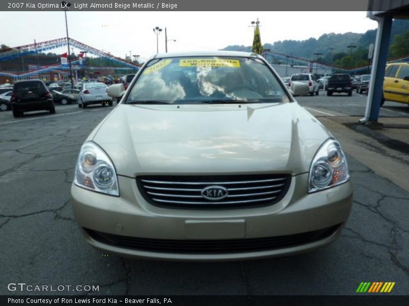 Light Almond Beige Metallic / Beige 2007 Kia Optima LX