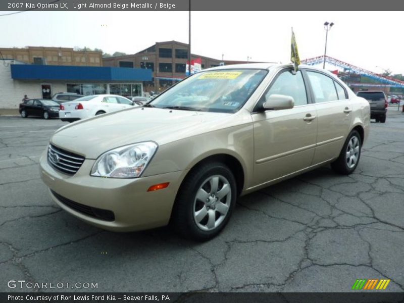 Light Almond Beige Metallic / Beige 2007 Kia Optima LX