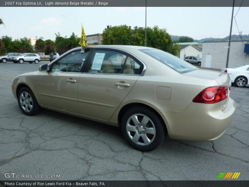 Light Almond Beige Metallic / Beige 2007 Kia Optima LX