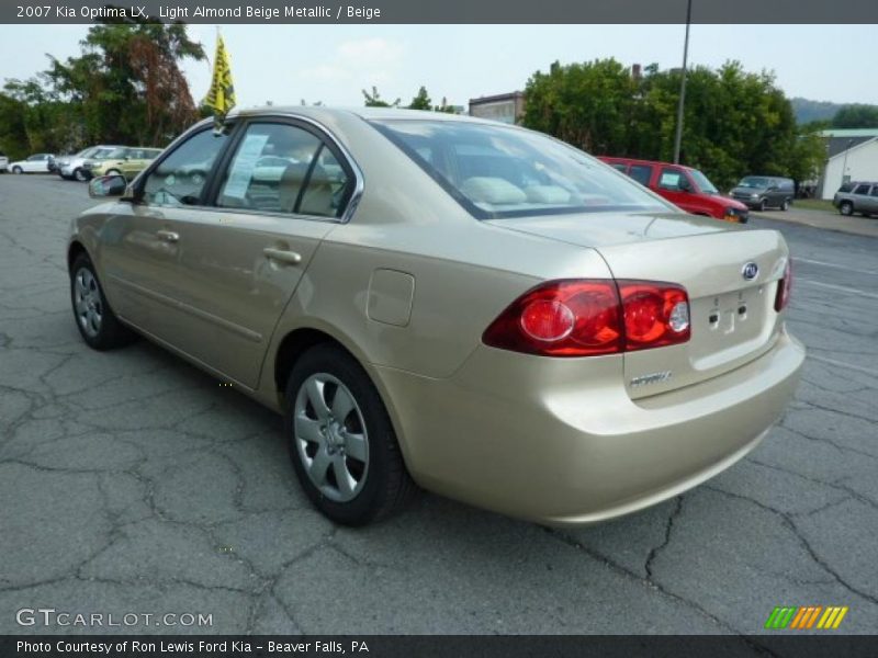 Light Almond Beige Metallic / Beige 2007 Kia Optima LX