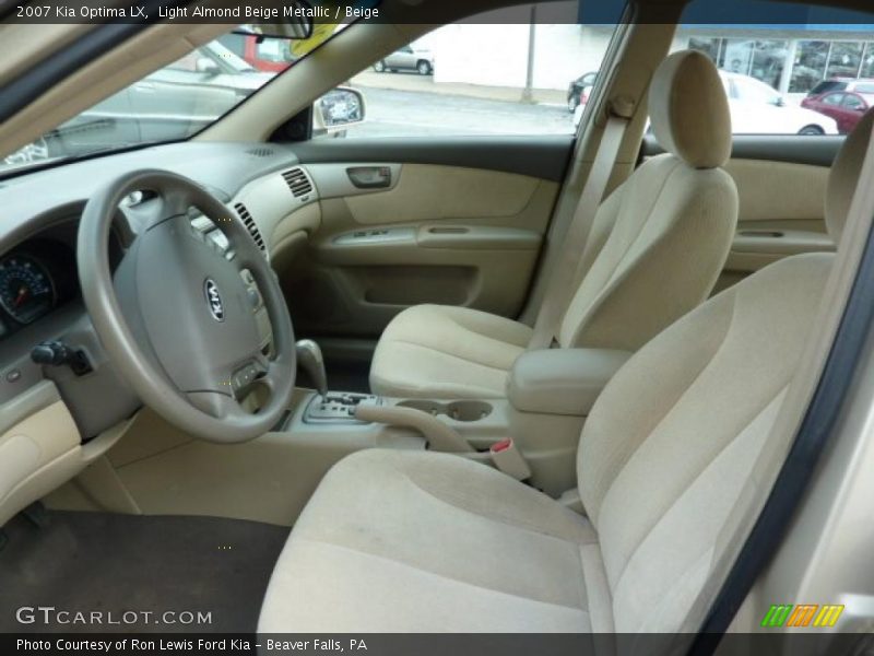 Light Almond Beige Metallic / Beige 2007 Kia Optima LX