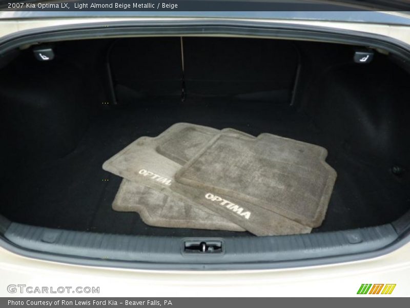 Light Almond Beige Metallic / Beige 2007 Kia Optima LX