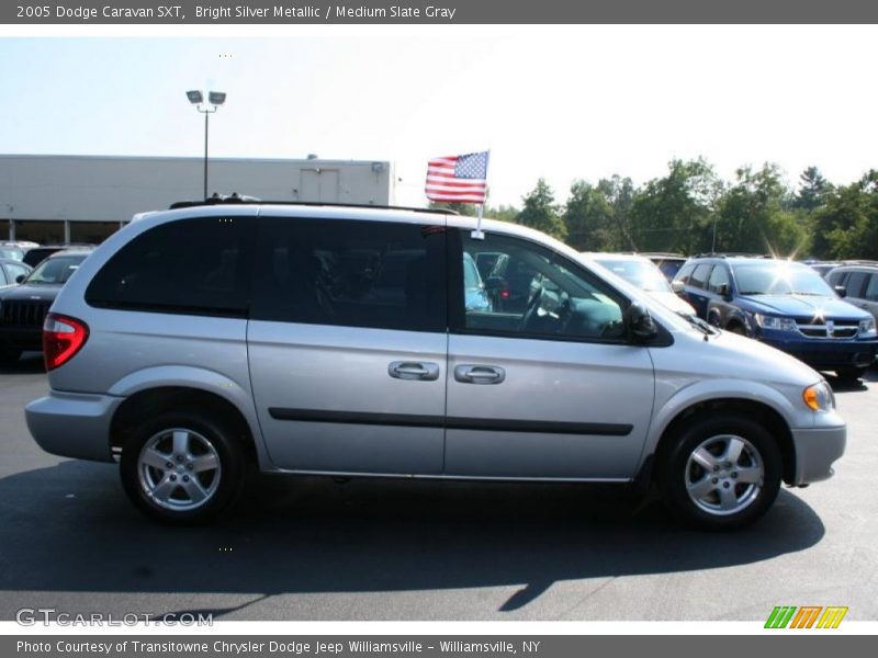 Bright Silver Metallic / Medium Slate Gray 2005 Dodge Caravan SXT