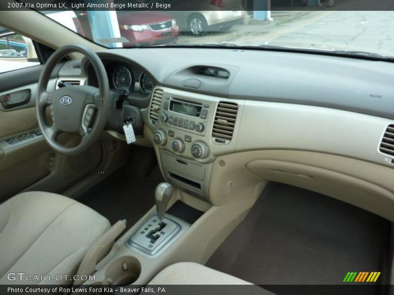 Light Almond Beige Metallic / Beige 2007 Kia Optima LX
